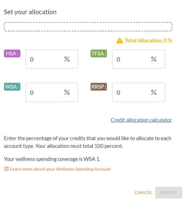 Allocation options